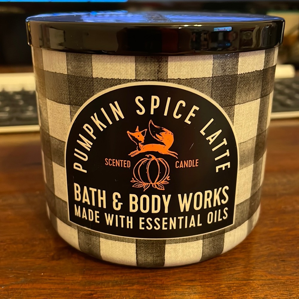Bath & Body Works Pumpkin Spice Latte 3 Wick Candle